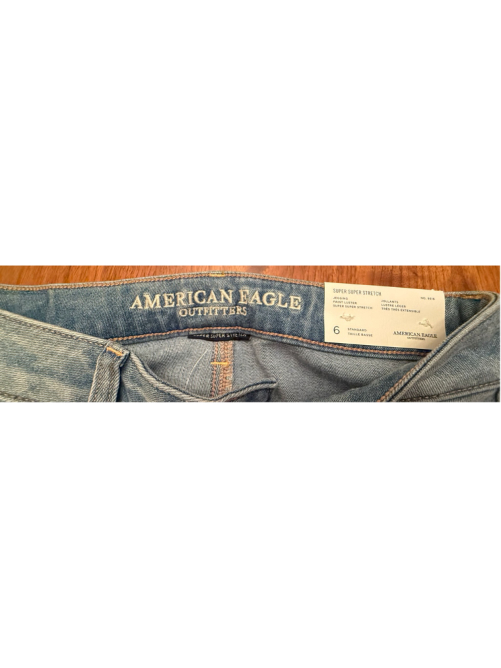 American Eagle Skinny Jeans Jeggings Size 6 Blue NWT - Picture 5 of 16